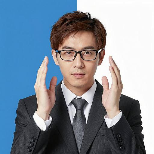 Formal Male Portrait with Glasses