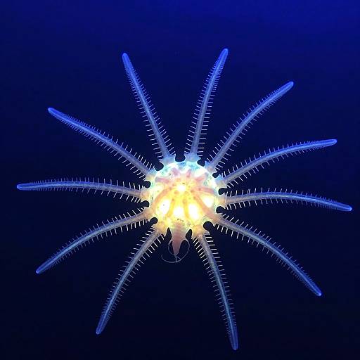 Bioluminescent Deep-Sea Creature Art