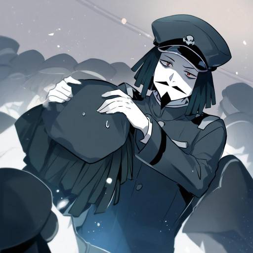 Illustration of Admiral suwabe, kantai collection in the style of Yetworldview kaze