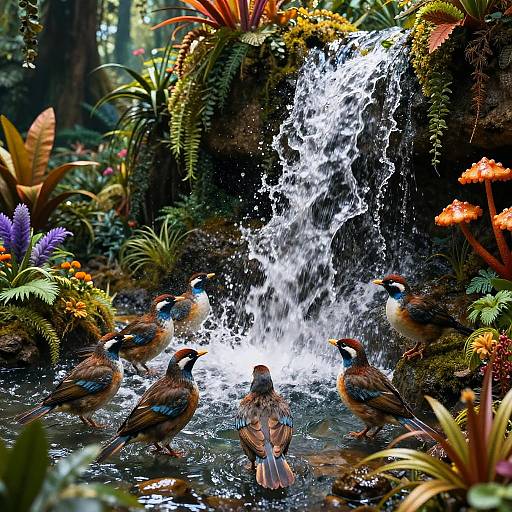 Picozapato Birds at Enchanted Waterfall