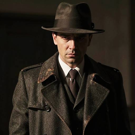 Cinematic Noir Detective Portrait