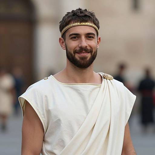 Realistic Roman Toga Portrait
