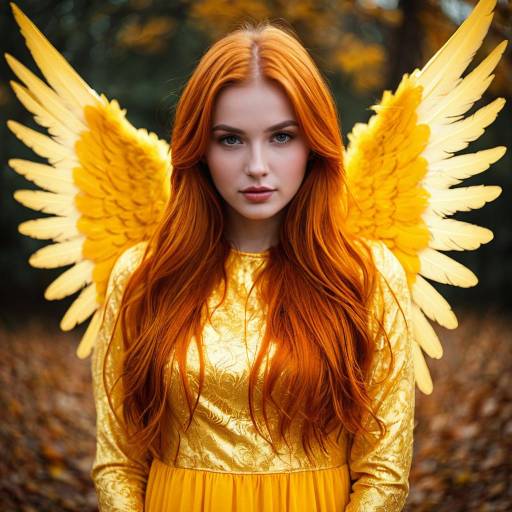 Golden Angel in Halloween Attire