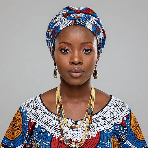 Close-Up African Wear Portrait