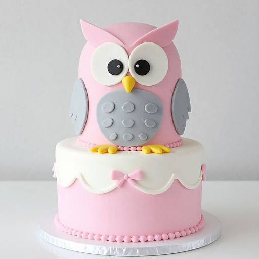 Owl Themed Baby Shower Cake