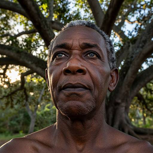 Superrealistic Caribbean Man Portrait