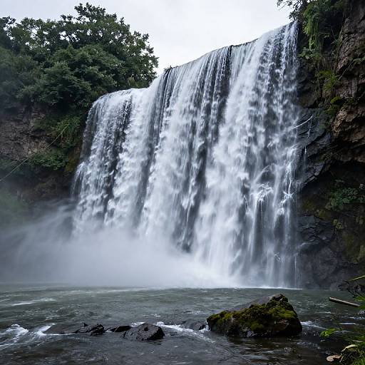 Scenic Sioux Falls Waterfall View