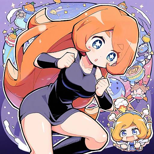 Illustration of Mona (warioware), warioware in the style of Herada mitsuru