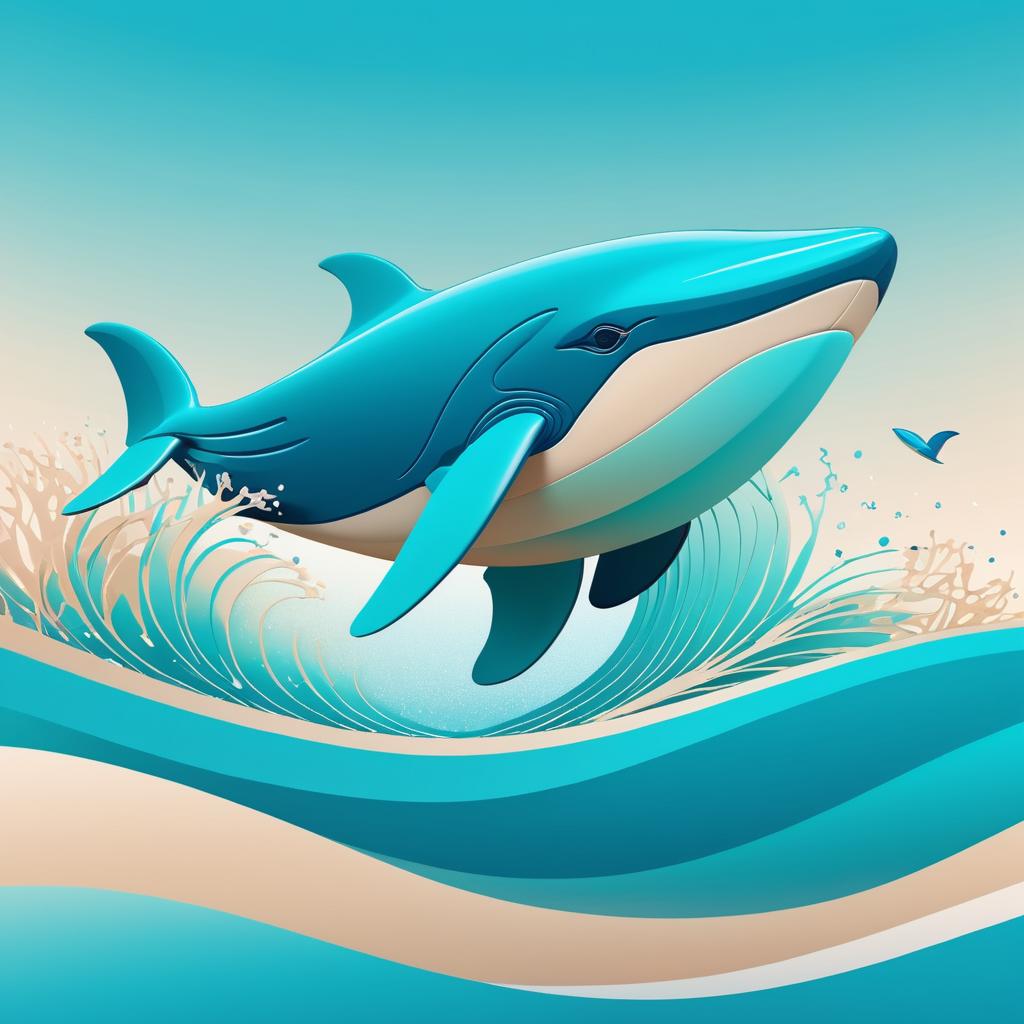 Whale Vector Art for YouTube Banner