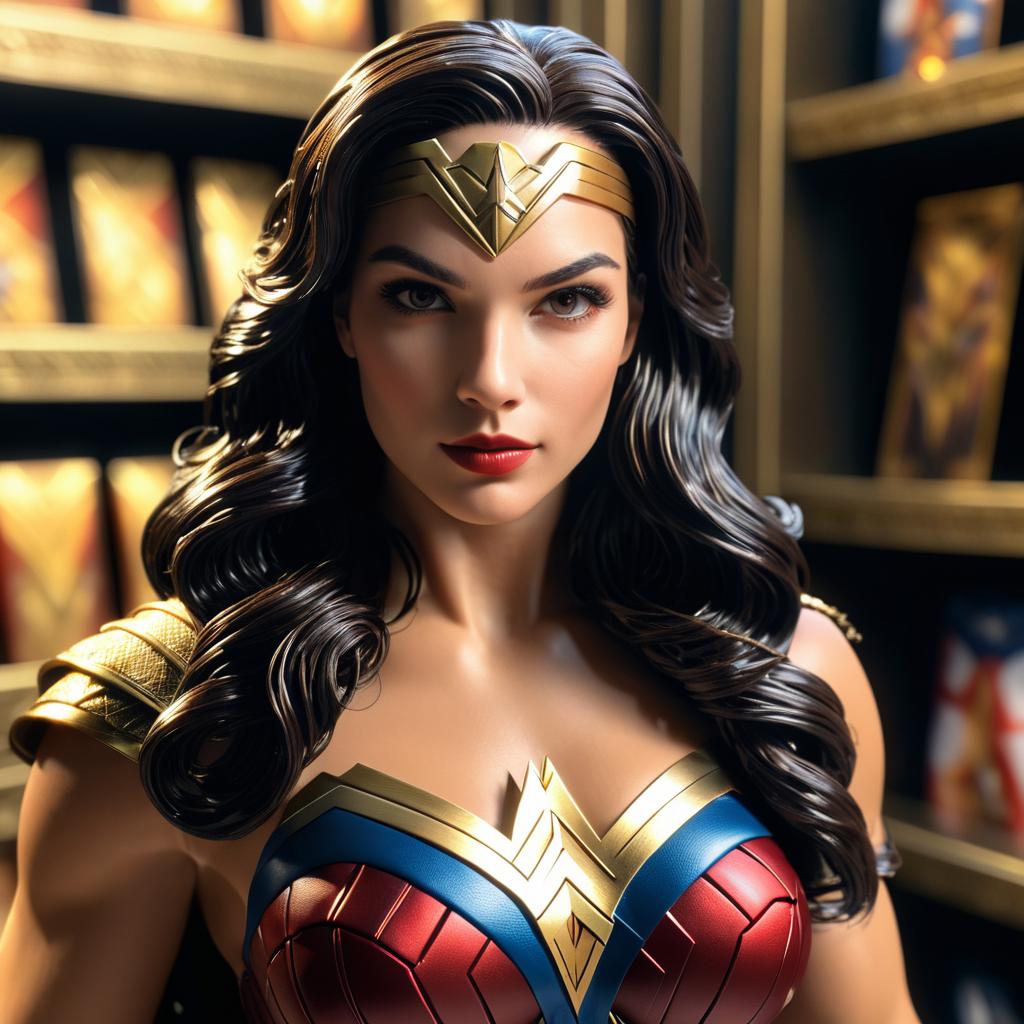 Photorealistic Wonder Woman on iPhone