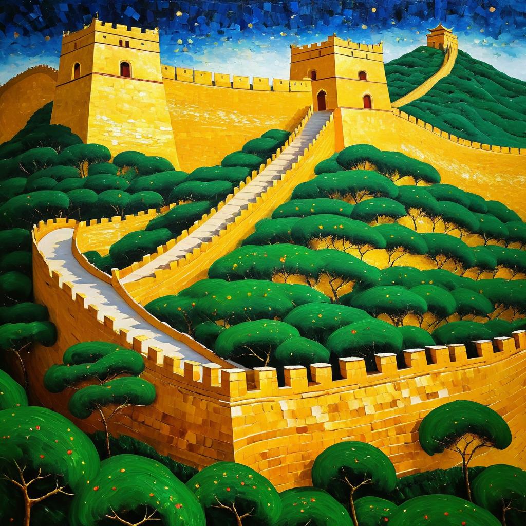 Gustav Klimt Inspired Great Wall Painting