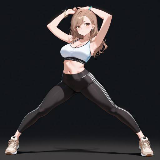 Confident Young Lady in Stylish Attire Confident Young Lady in Stylish Attire