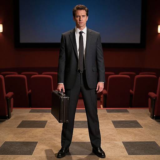 Man in Movie Theater Hall Costume