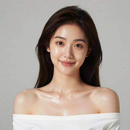 Photorealistic Portrait of a Smiling Girl