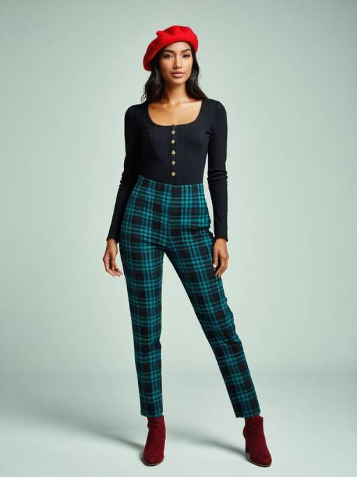 Chic Casual Woman in Stylish Outfit