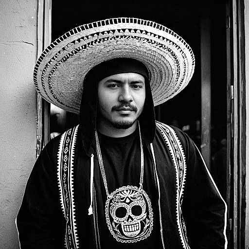Mexican Gangsta Costume with Sombrero