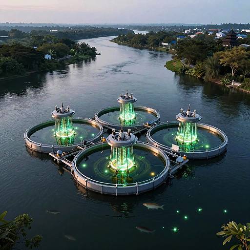 Futuristic Modular Hydrogen Algae Reactors