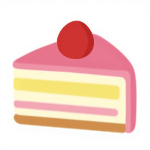 Colorful Tasty Cake Vector PNG