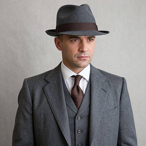 Vintage 1940s Gentleman Portrait