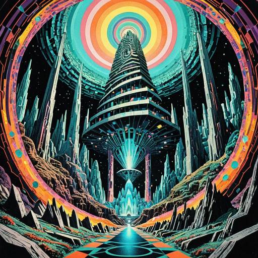 Psychedelic Sci-Fi Crystal Cavern