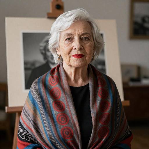 Elegant Portrait of an Elderly Woman