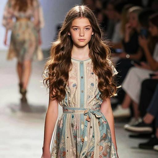 Teenage Girl with Long Layers Hairstyle