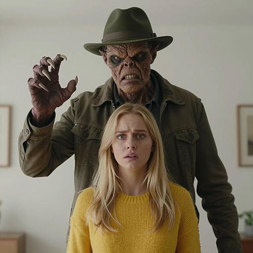 Suspenseful Scene with Menacing Creature