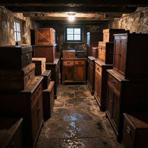 Cozy Cluttered Antique Basement