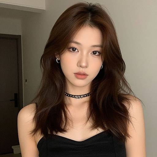 Realistic Portrait of Woman with Jewelry