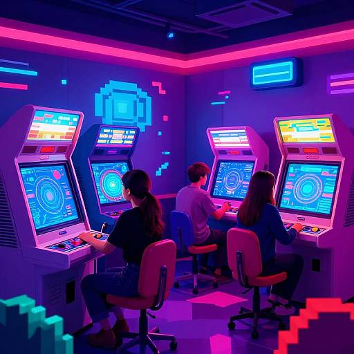 Futuristic Retro Arcade Vibes