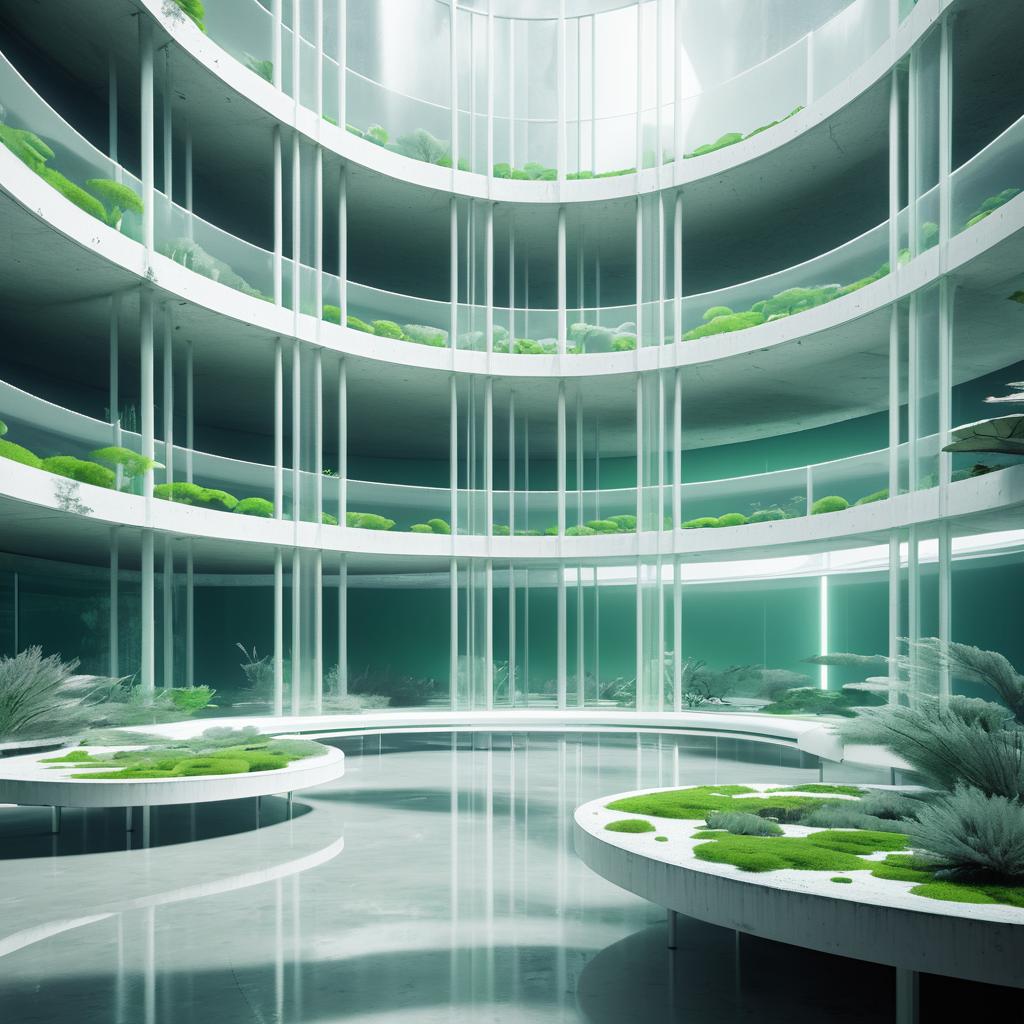 Futuristic Algae Research Lab Design