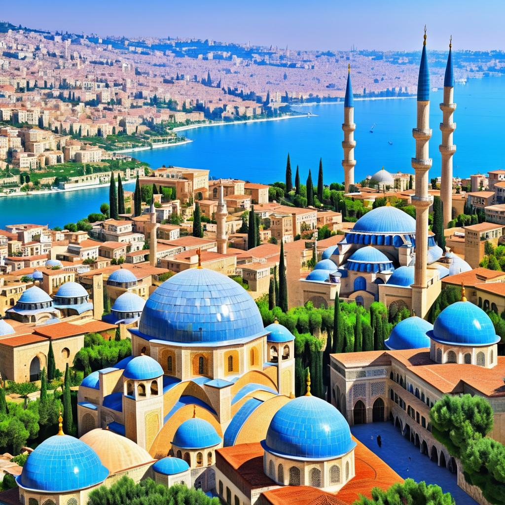 Vibrant Ottoman Fantasy Cityscape