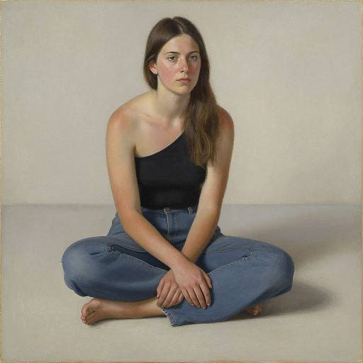 Sitting Woman by Anton Burger