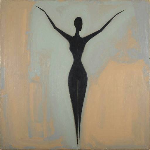 Minimalist Abstract Silhouette Painting