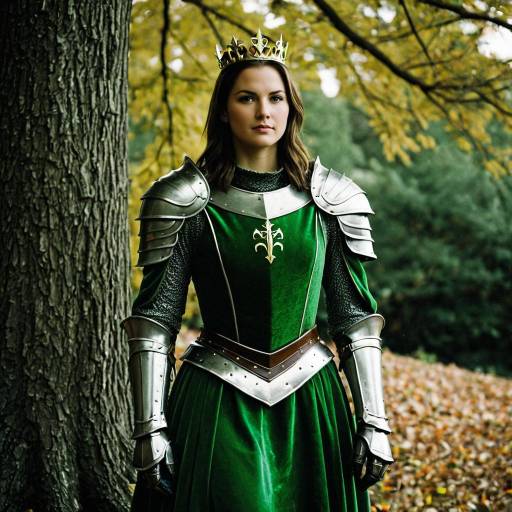 Enchanted Green Knight Halloween Scene