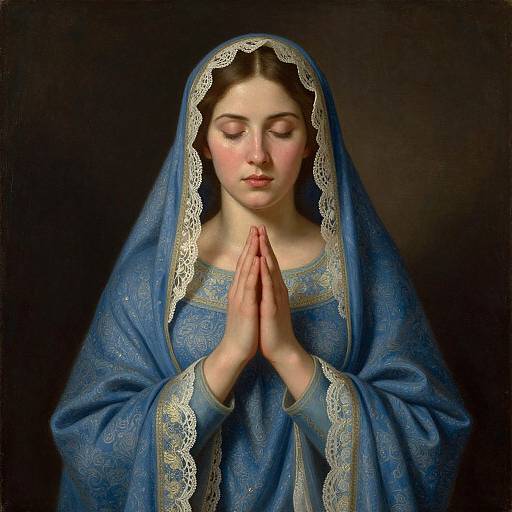 Woman in Profound Prayer Painting