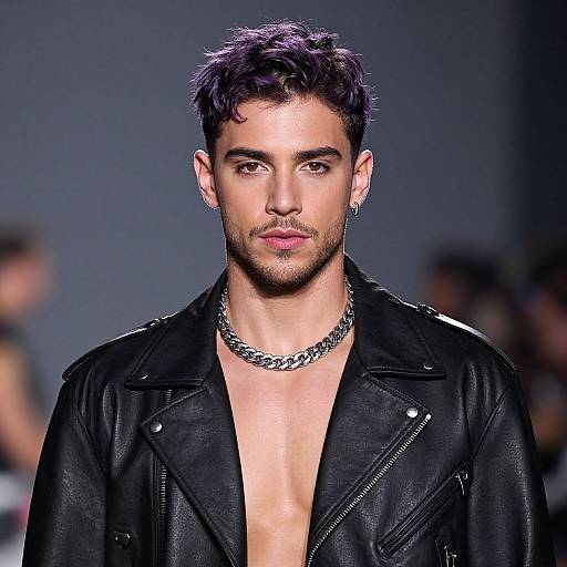 Realistic Male Rave Outfit Portrait