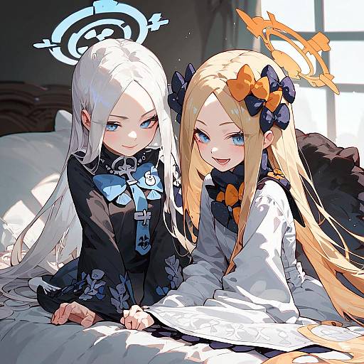 Blindfolded Duo: Abigail's Sinister Grin