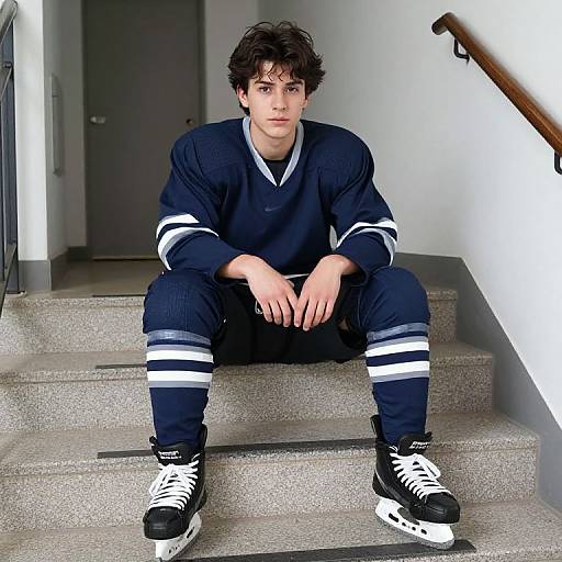 Realistic Teen Portrait on Steps