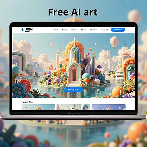 Surreal Futuristic Digital Landscape Art