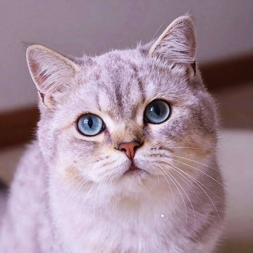 Kawaii Girl Cat with Glitter