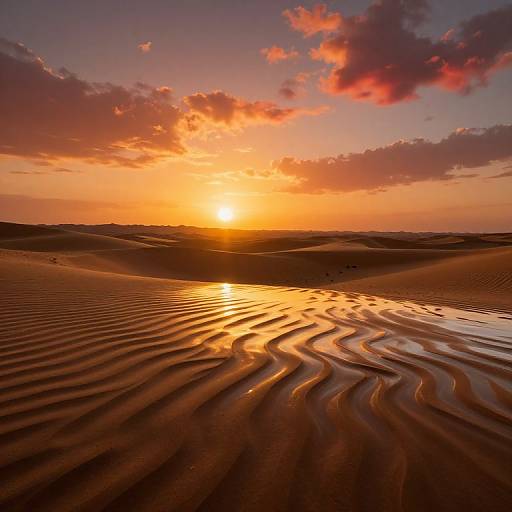 Surreal Translucent Desert Sunset