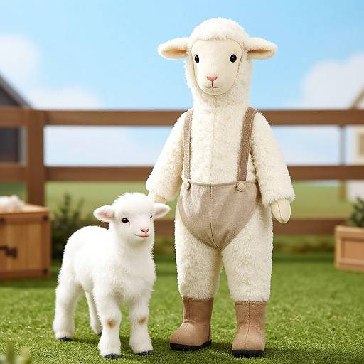 Adorable Mary and Lamb Costume