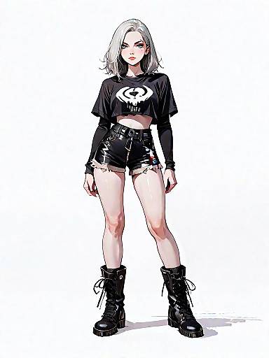 Stylish Woman in Streetwear