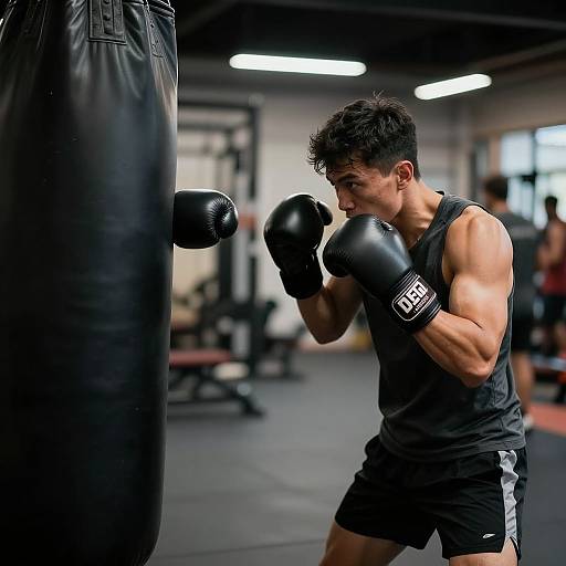 Photorealistic Boxing Workout in Gym