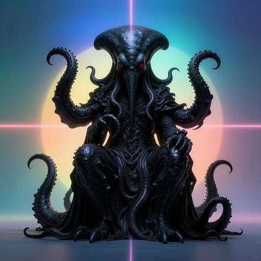 Photorealistic Cthulhu with Prism Lighting
