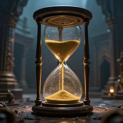 Ethereal Backward-Flowing Hourglass