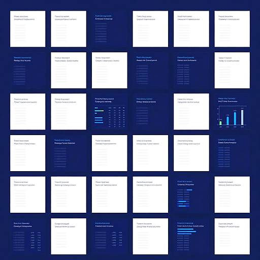 Modern Digital Data Grid Interface