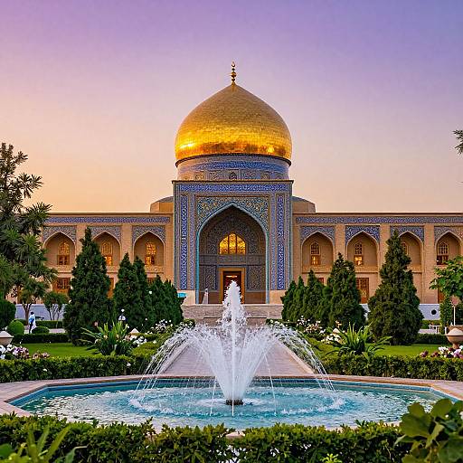 Sunset Middle Eastern Palace Scene