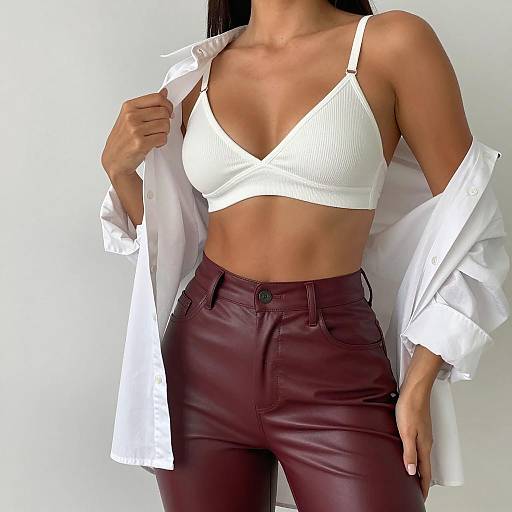 Stylish Woman in Elegant Fashion Pose